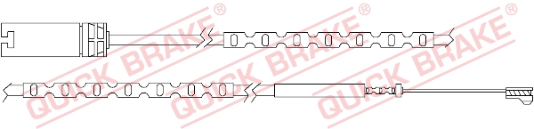 Czujnik zużycia klocka